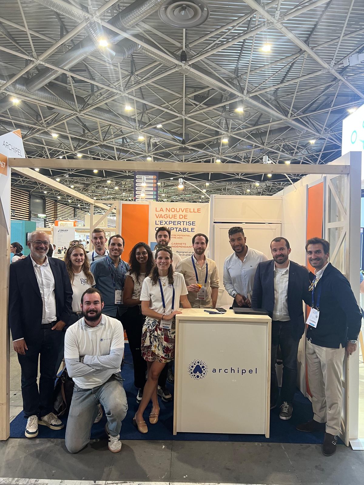 L'équipe Archipel sur son stand au congrès 2025 des experts-comptables